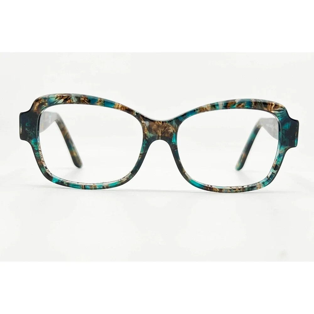 Kirkland Signature Eyeglasses Womens Teal Tortoise Alium 52-16-138